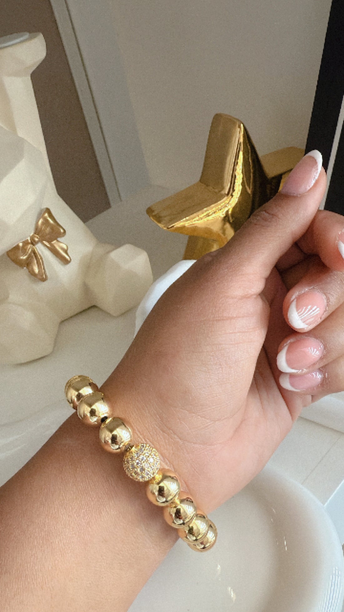 Pulsera Bola con circonia