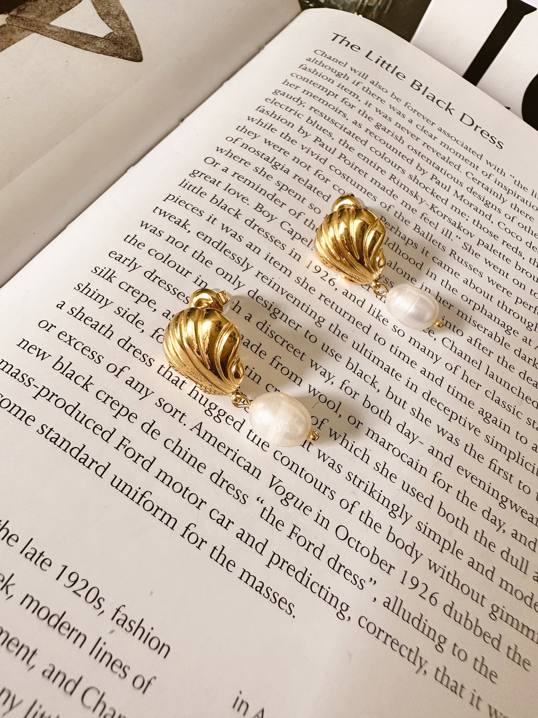 Aretes Concha Perla