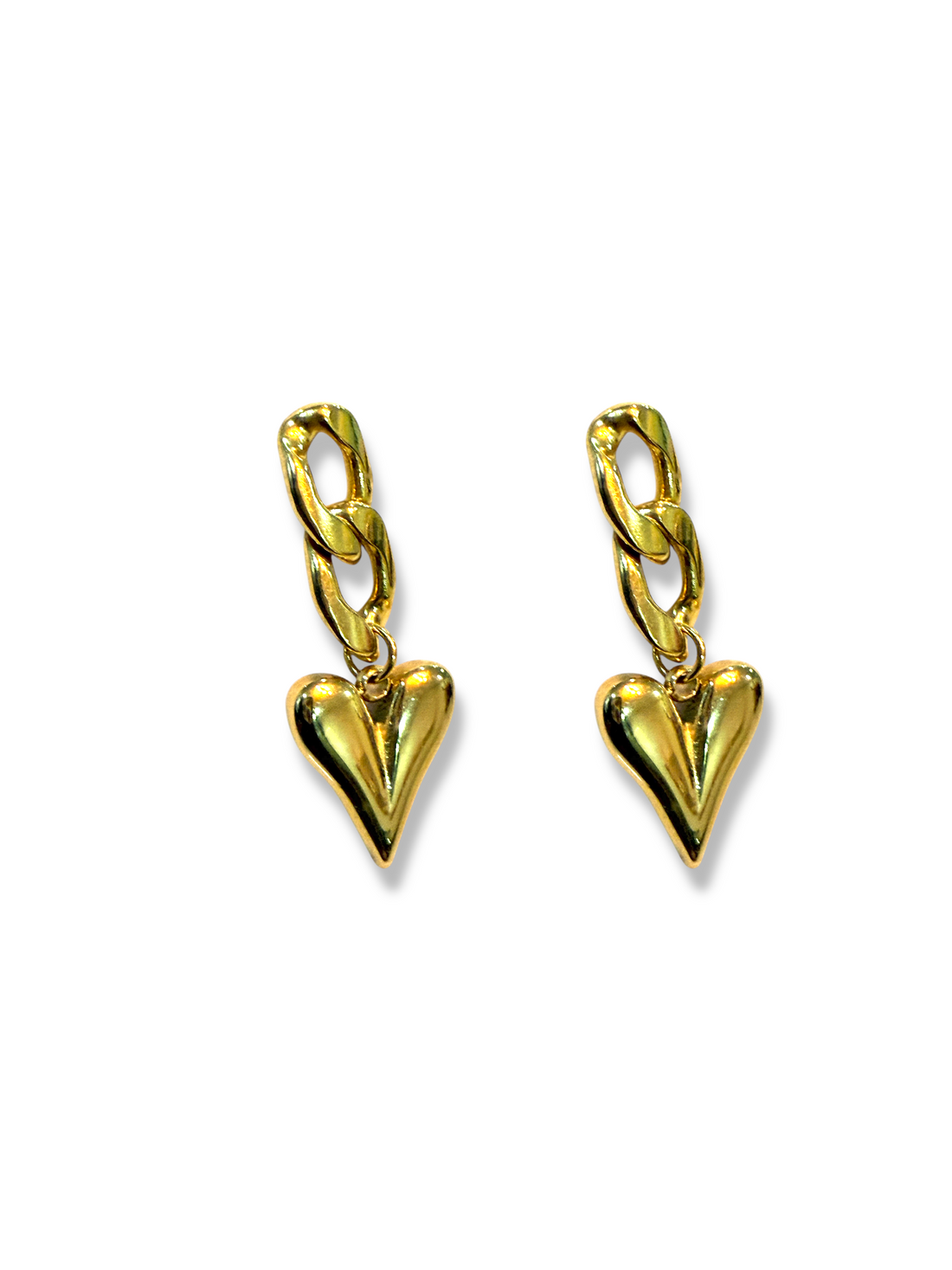 Aretes Cadena Corazón