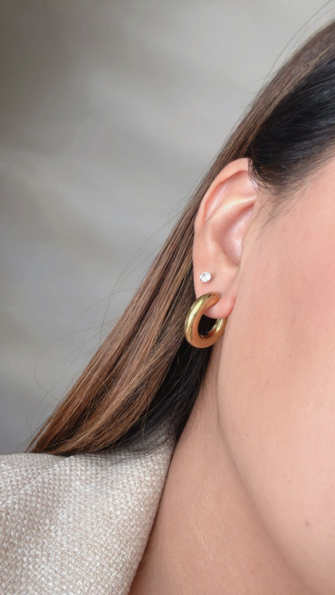 Arracadas bold perlas