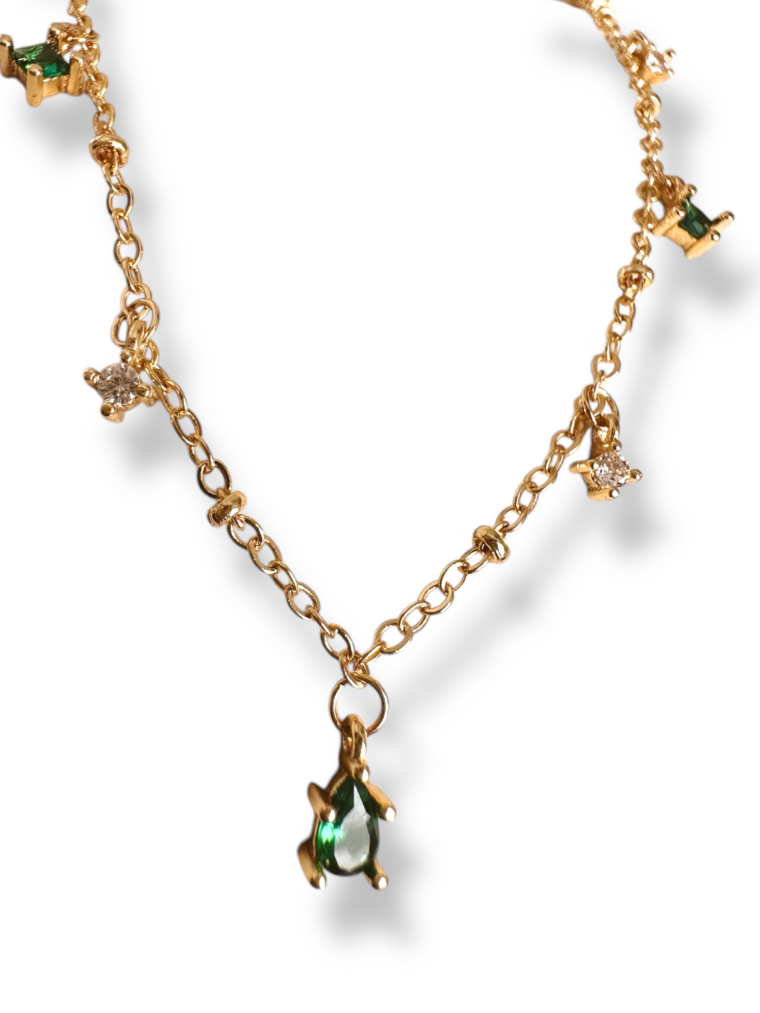 Collar dijes circonias