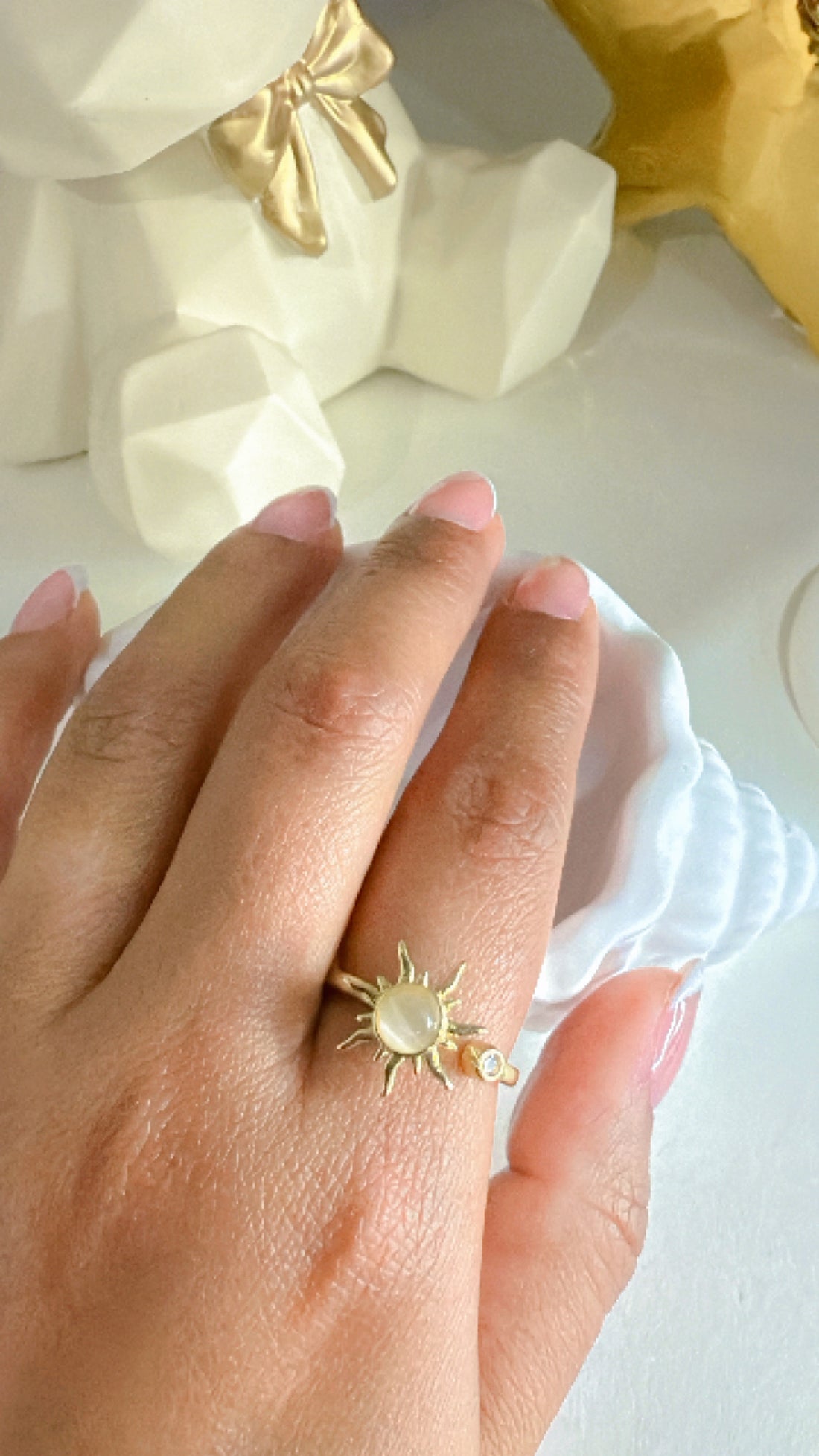 Anillo Sol Giratorio