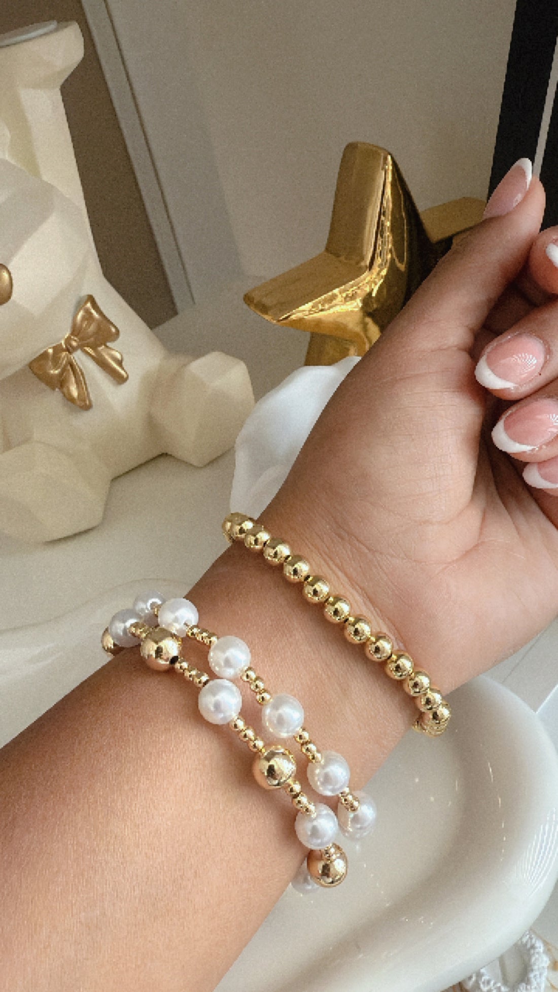 Pulsera Bolas/Perlas