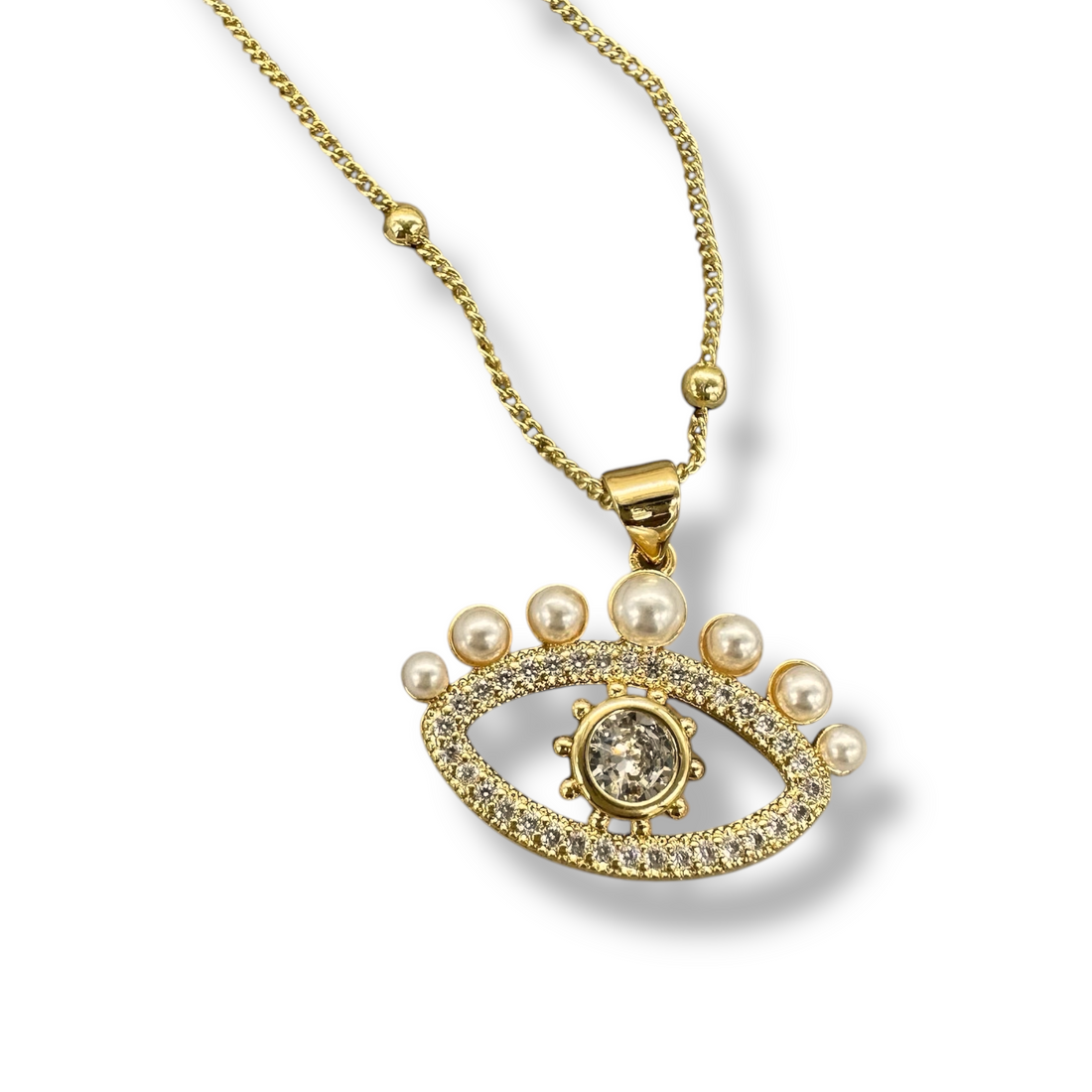 Collar Ojo Perlas