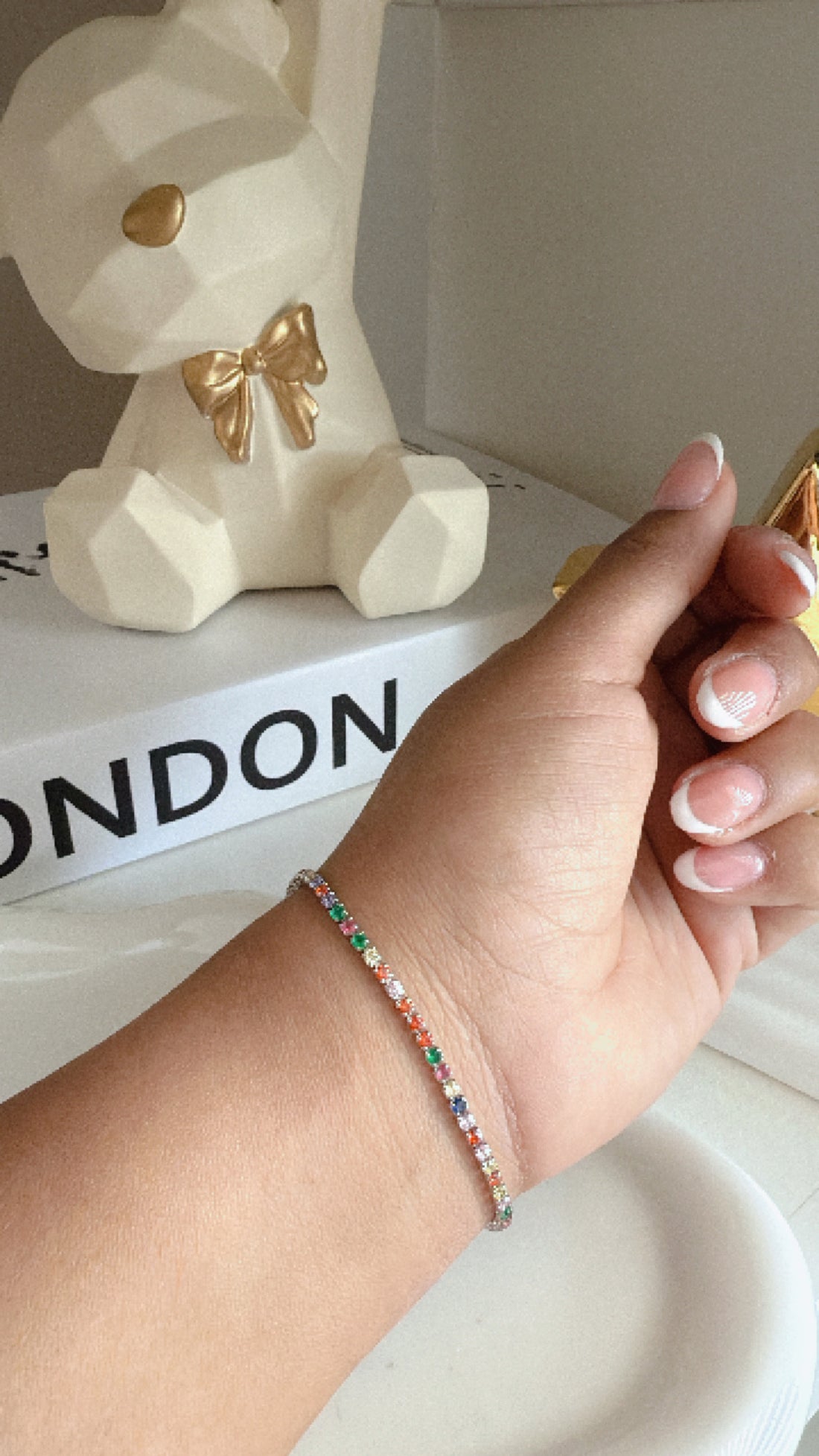 Pulsera Zirconias ajustable