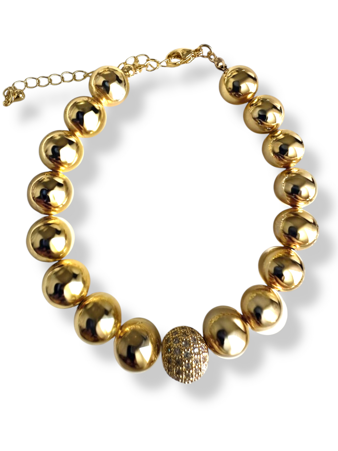 Pulsera Bola con circonia