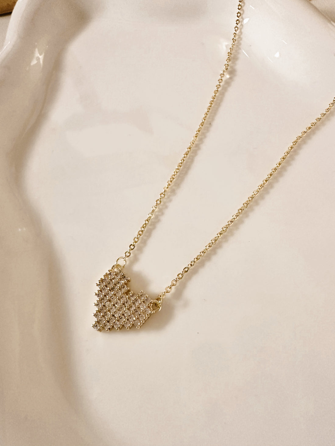 Collar Corazón Circonias