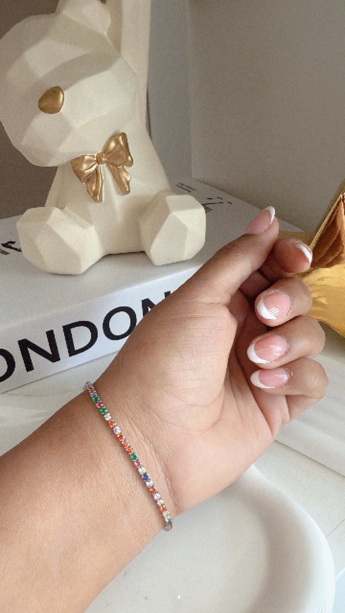 Pulsera Zirconias ajustable