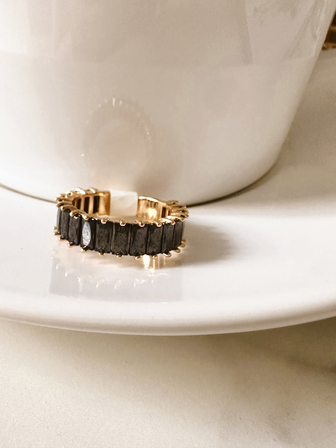 Anillo Baguette Negro