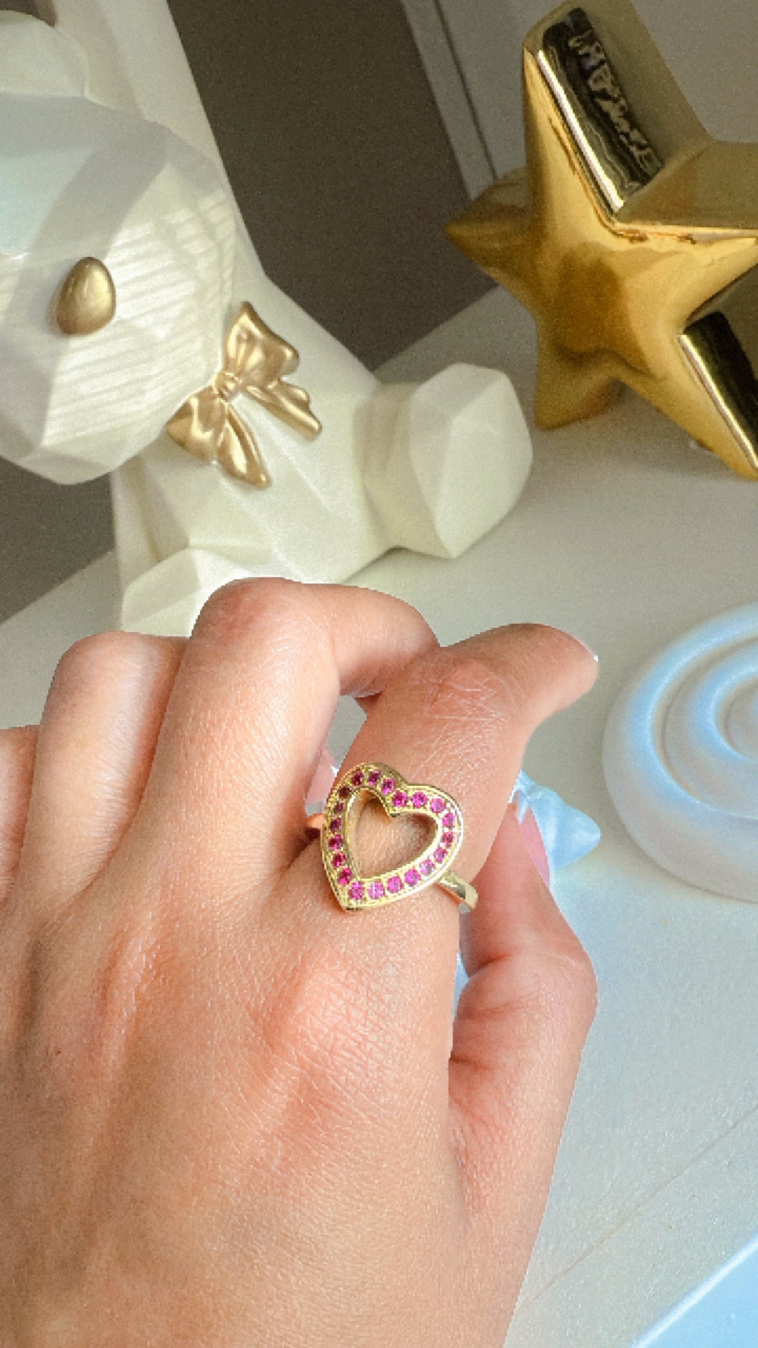 Anillo Contorno Corazón