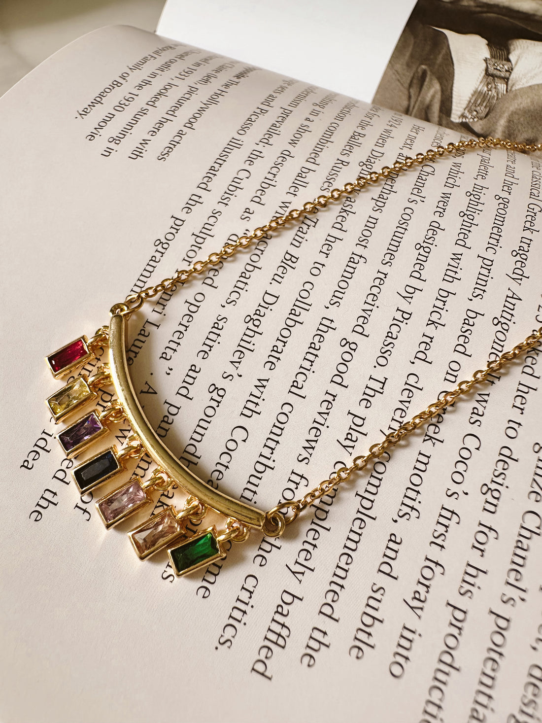 Collar baguette colores