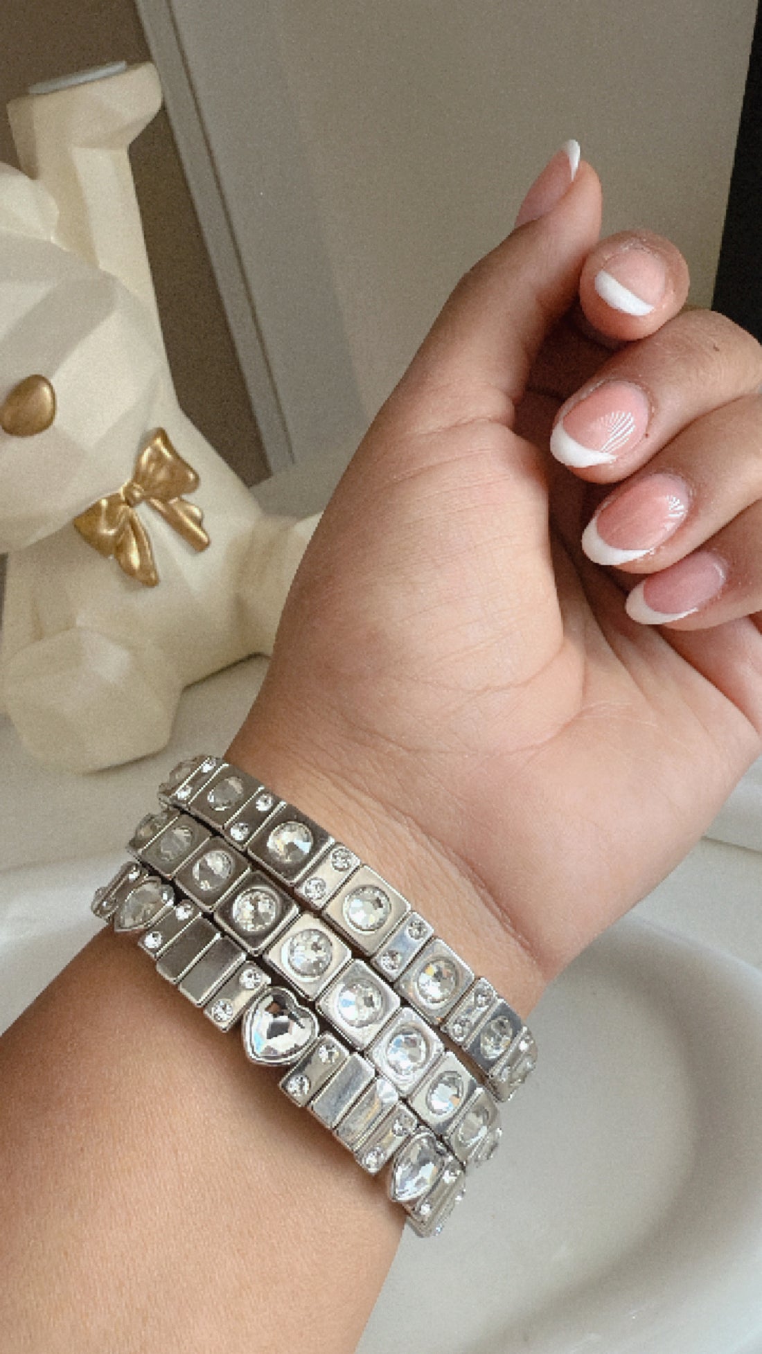 Pulsera elástica corazones