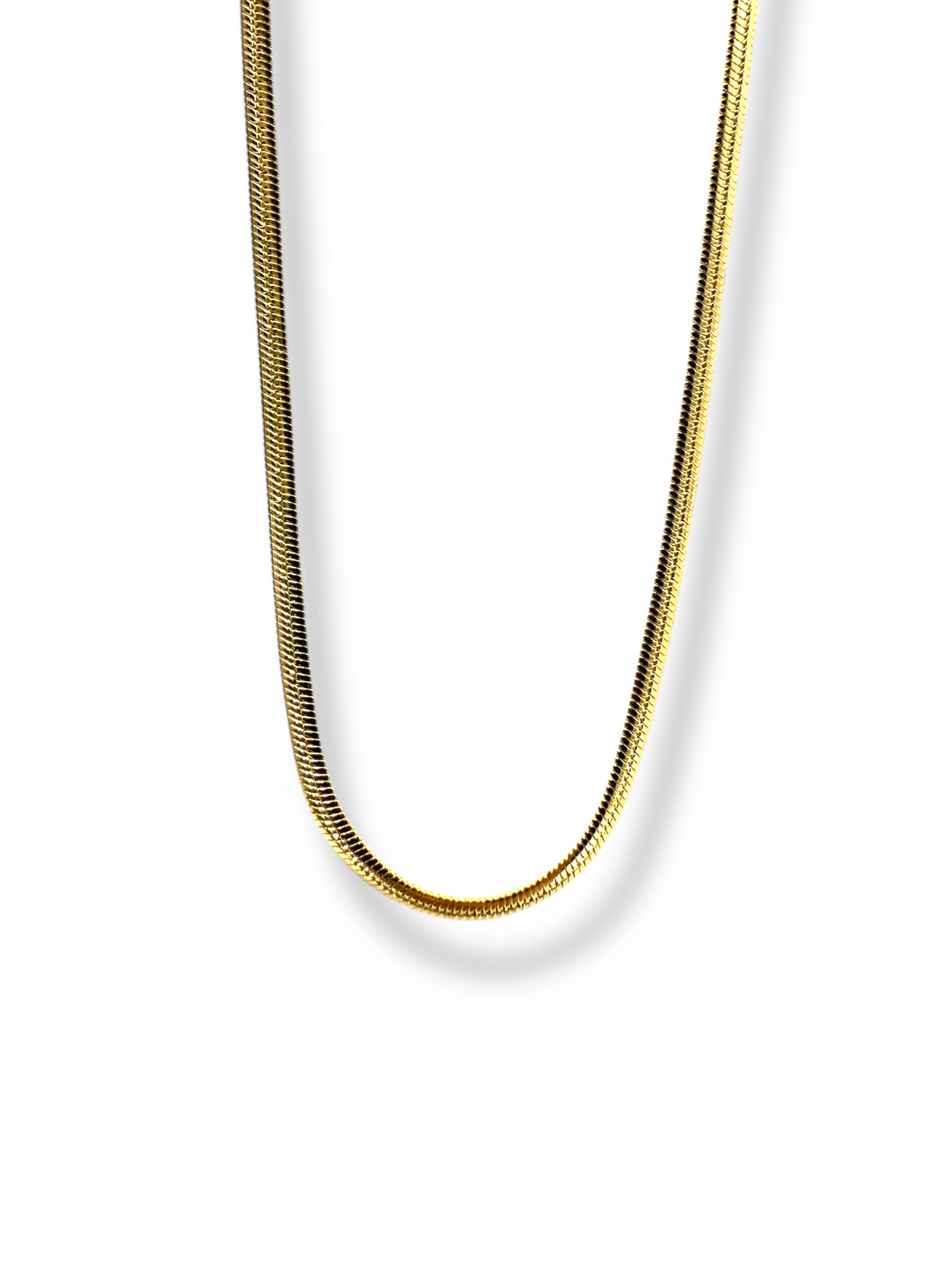 Cadena Snake delgada flexible dorado