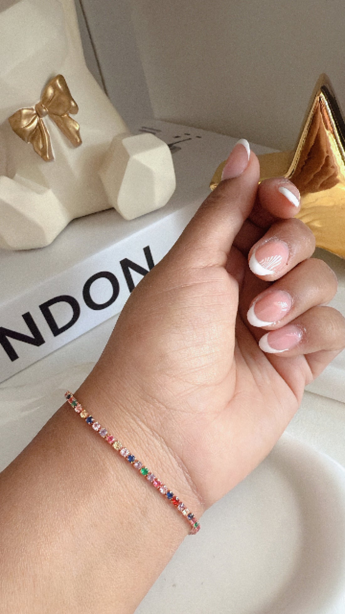 Pulsera Zirconias ajustable