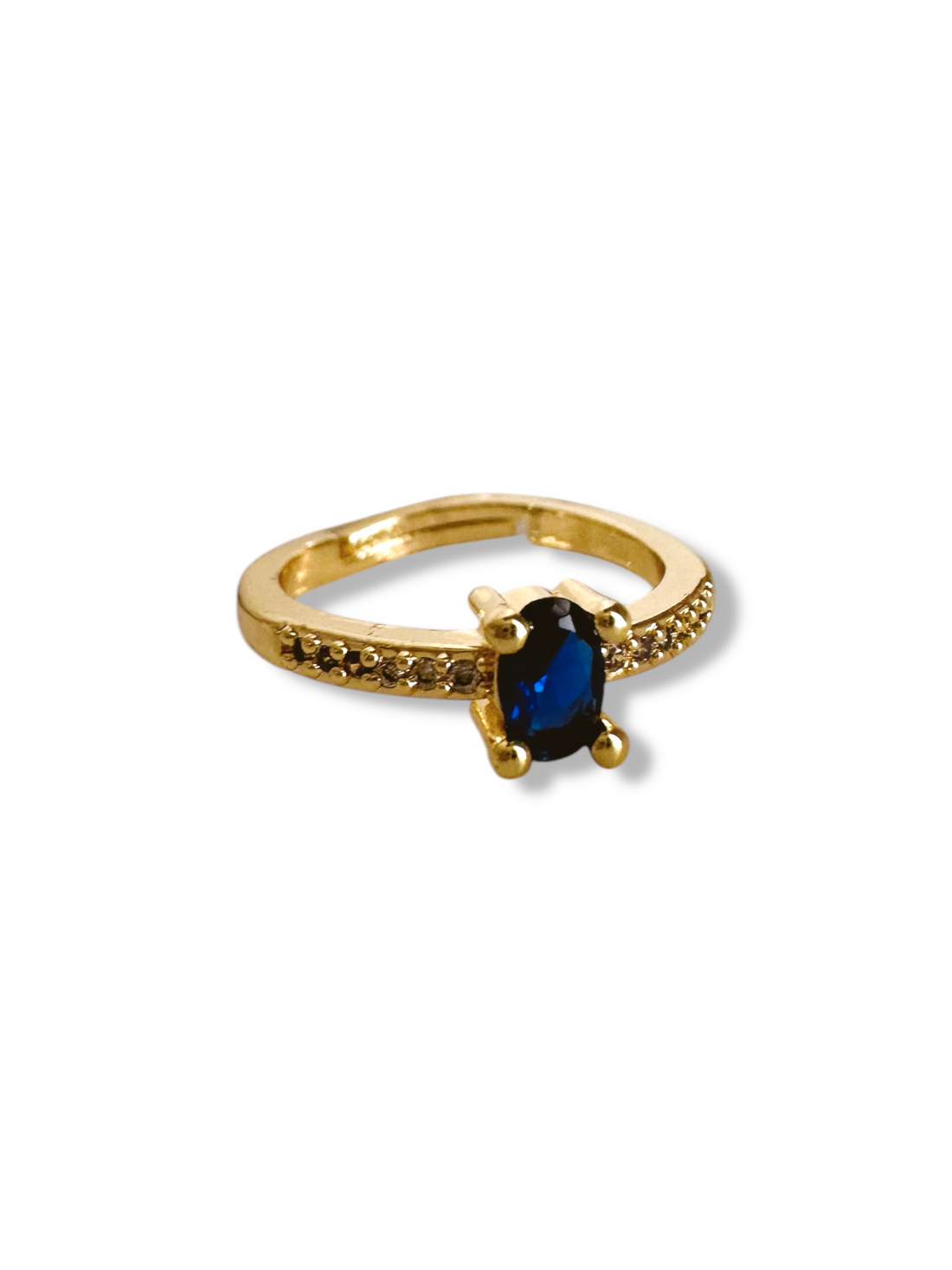 Anillo churumbela zafiro circonias