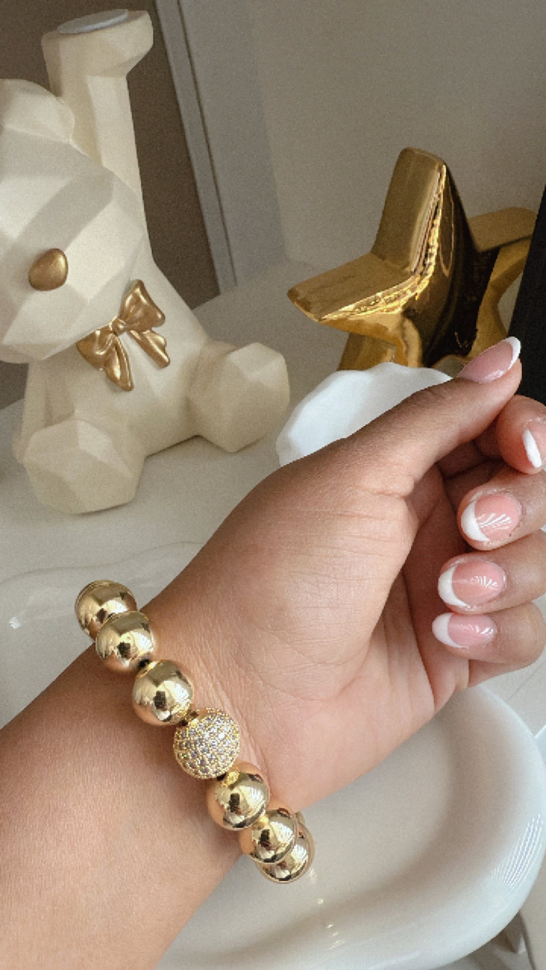 Pulsera Bola con circonia