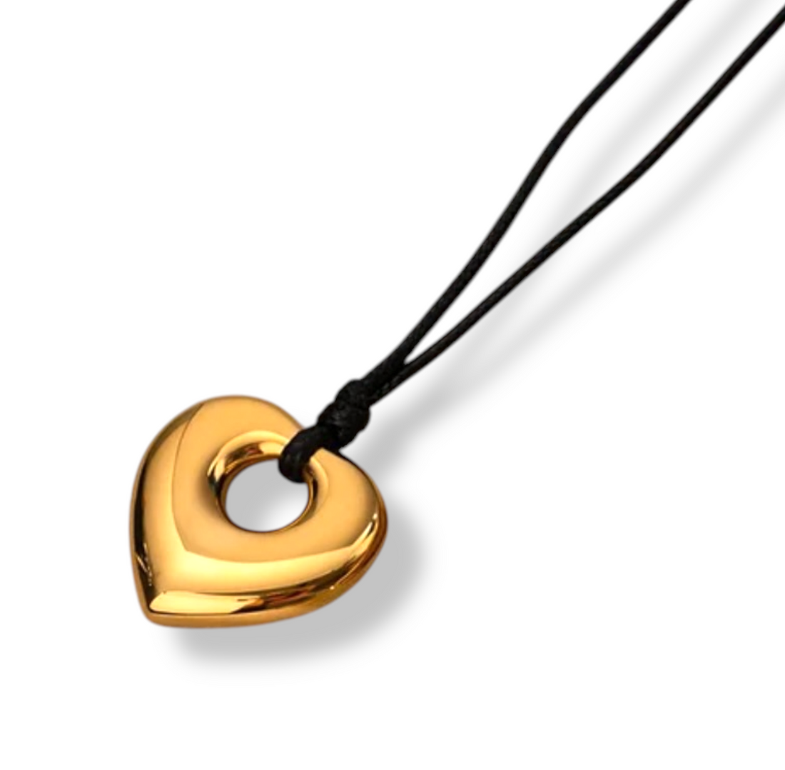 Collar caucho corazón