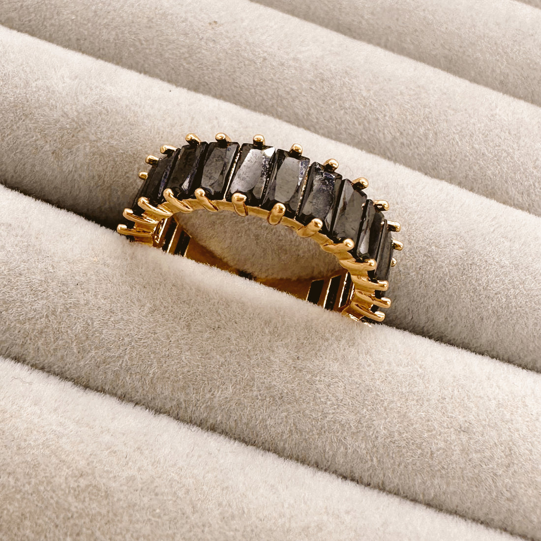 Anillo Baguette Negro